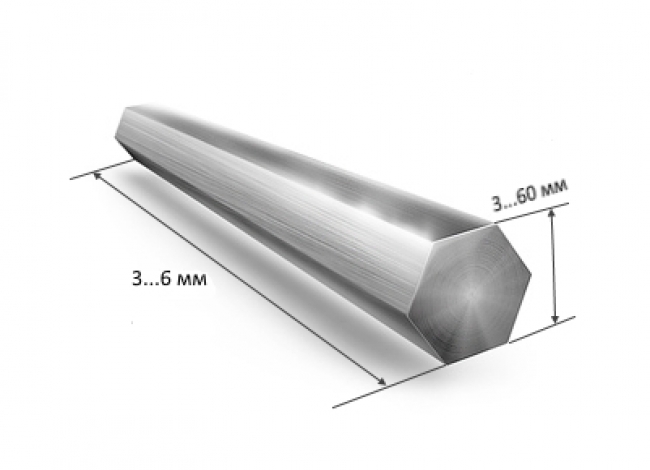 ШЕСТИГРАНИК Н/Ж 304/08Х18Н10 46 CD